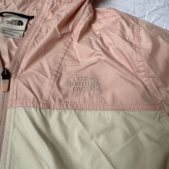 THE NORTH FACE Women's Cyclone Jacket, Evening Sand Pink/Vintage White Large - Picture 6 of 9